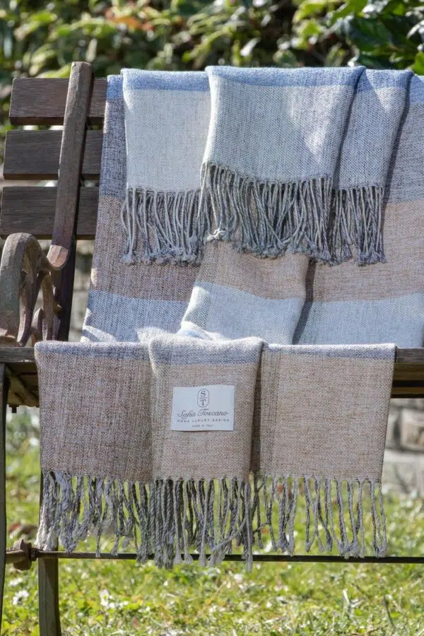 Tavola Check Throw – Plaid in Lino con Motivo a Quadri