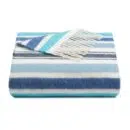 Babele Stripe Throw – Coperta in Cotone Riciclato a Righe Colorate