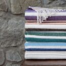 Babele Stripe Throw – Coperta in Cotone Riciclato a Righe Colorate