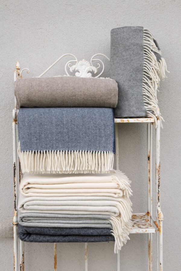 Babele Herringbone - Plaid in cotone Riciclato